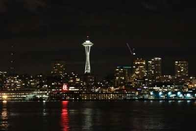 que ver en seattle panoramica de noche