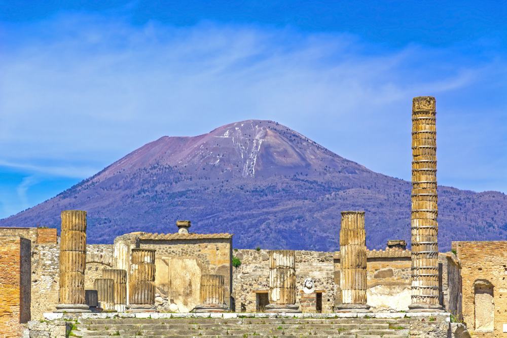Monte Vesubio desde Pompeya