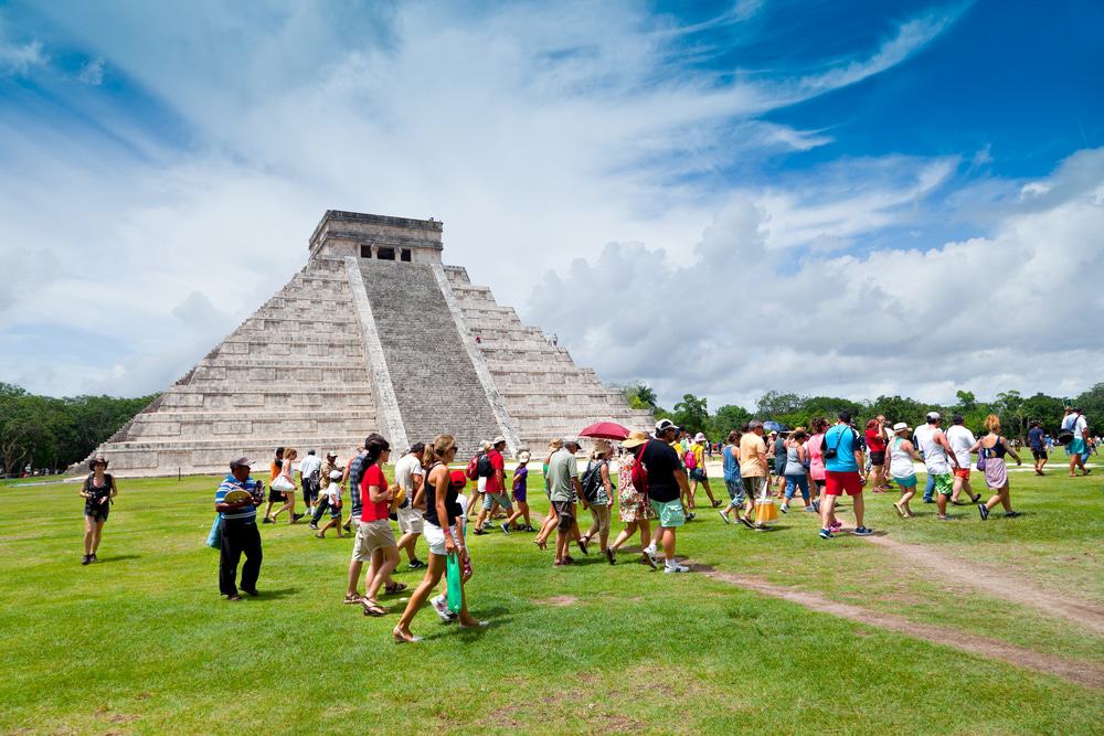 Turistas de Chichén Itzá