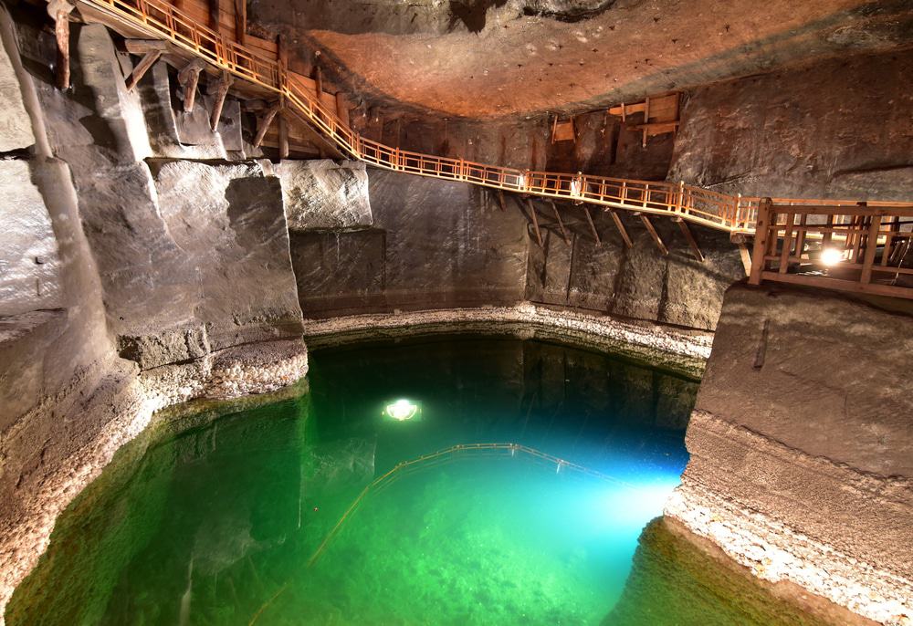 Mina de sal de Wieliczka, lago subterráneo